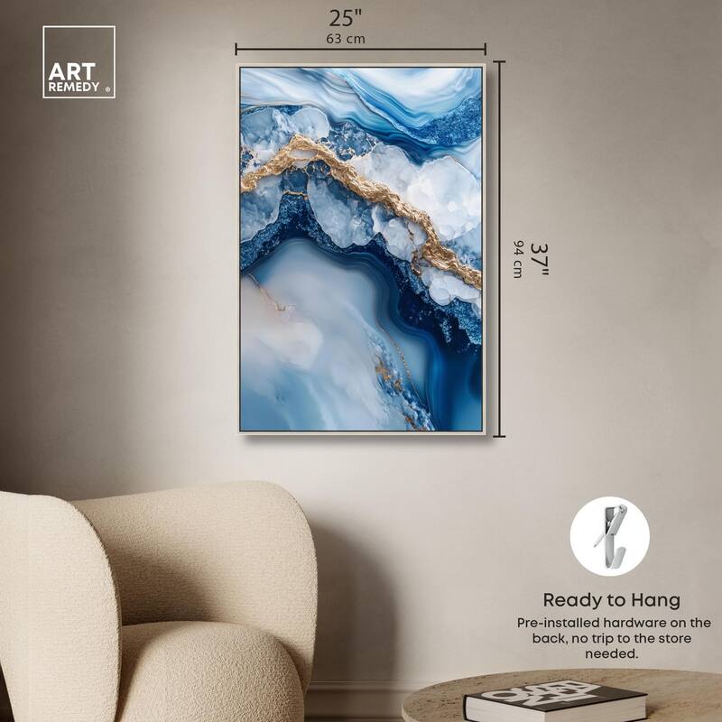 Molten Topaz II Canvas by Art Remedy