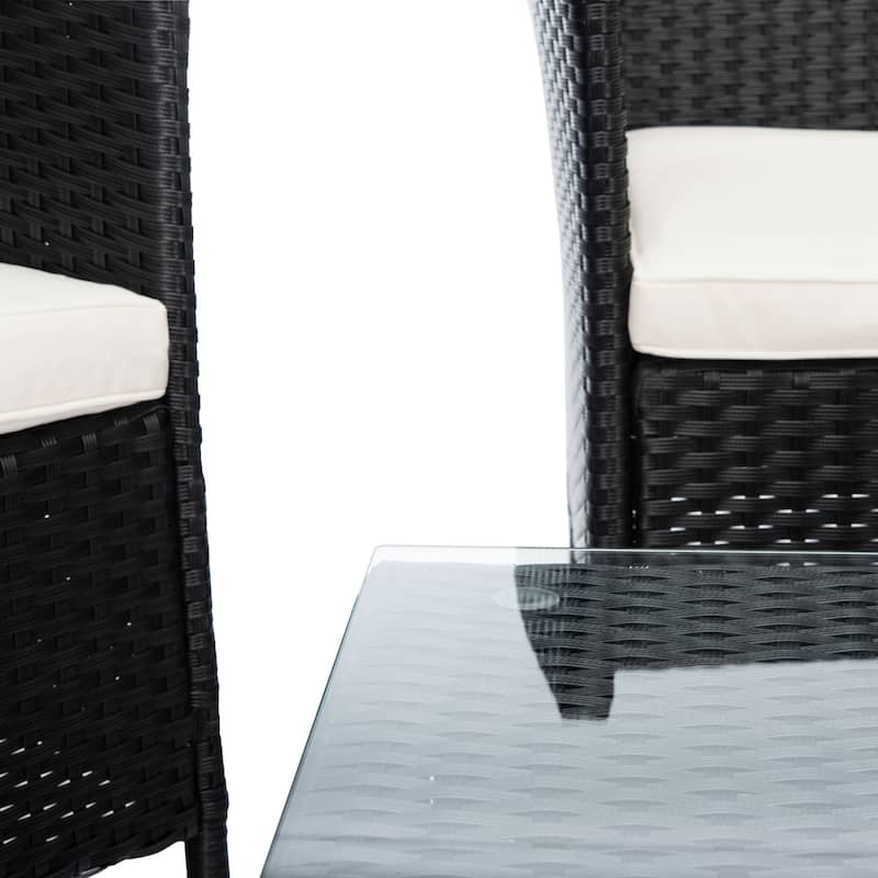 SAFAVIEH Outdoor Tamya 4-Piece Patio Conversation Set - 41W x 31D x 23H