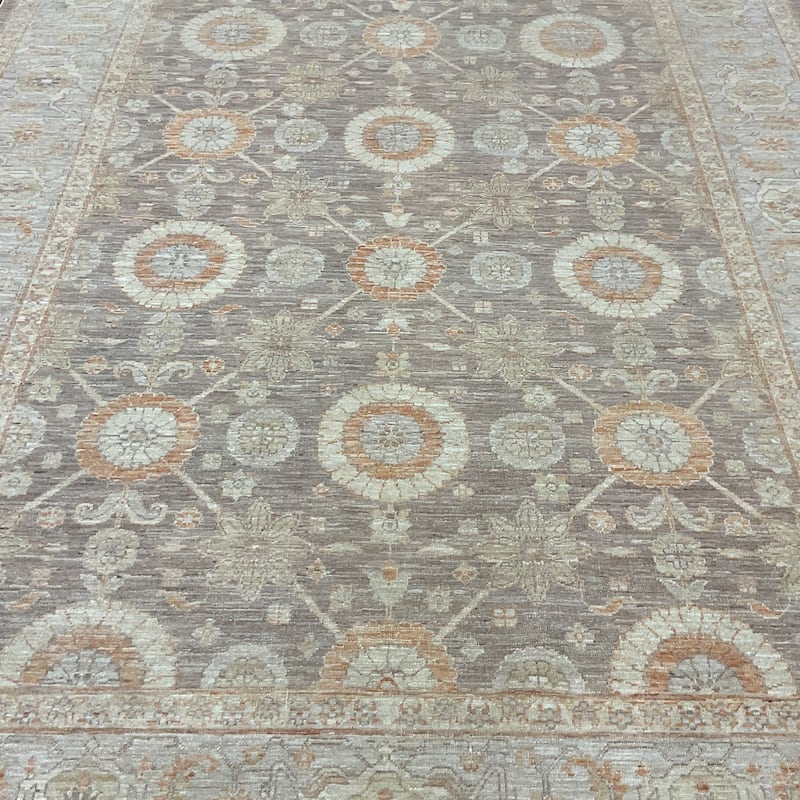 HERAT ORIENTAL Handmade Khotan Wool Rug - 6'3" x 8'10"