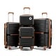 preview thumbnail 1 of 30, Luggage Sets 4 Piece(14/20/24/28) PP Lightweight & Durable Expandable suitcase
