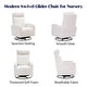 preview thumbnail 8 of 23, HOMYKA Swivel Glider Rocker Accent Chair for Nursery with Side Pocket Set of 2