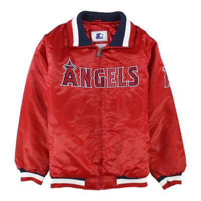 STARTER Mens Los Angeles Angels Varsity Jacket,, Red, XX-Large