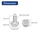20 Boulons à Tête Bride M6x12mm Inox A2 – Cruciformes Phillips, Pas à Pas