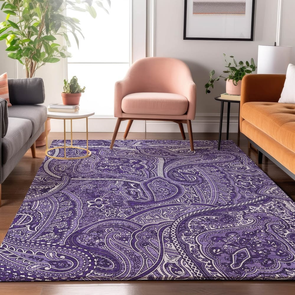 Premium Washable Super Soft Traditional Paisley Mayfield Rug
