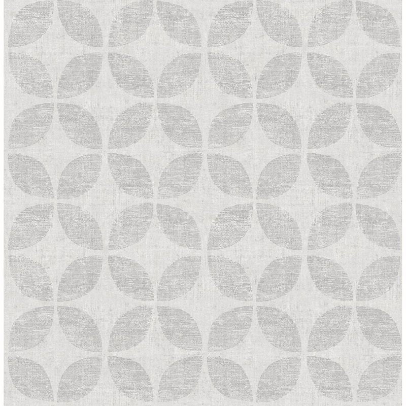 A-Street Prints Polaris Silver Geometric Wallpaper