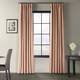 Exclusive Fabrics Signature Blackout Velvet Curtain (1 Panel) - 50 X 120 - Rosey Dawn
