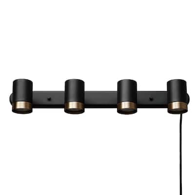 Globe Electric 91005455 Dale 4 Light 6" Tall Plug-In Wall Sconce