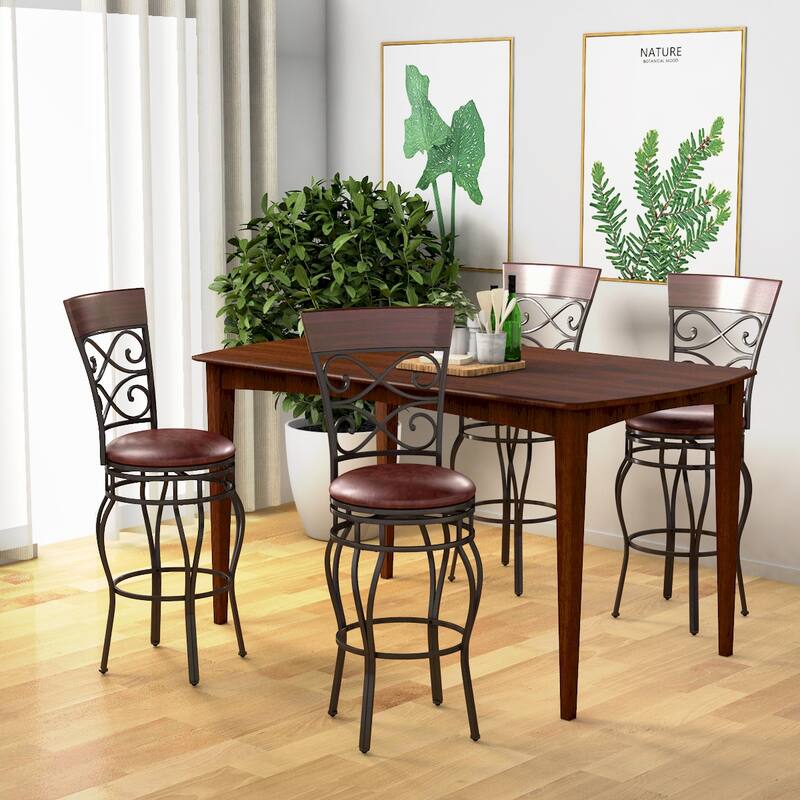 Copper Grove Esperance Swiveling Vintage Bar Chairs (Set of 2)