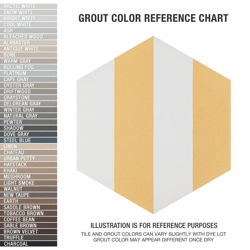 Merola Tile Porto Capri Hex Dandelion 8-5/8" x 9-7/8" Porcelain Floor and Wall Tile