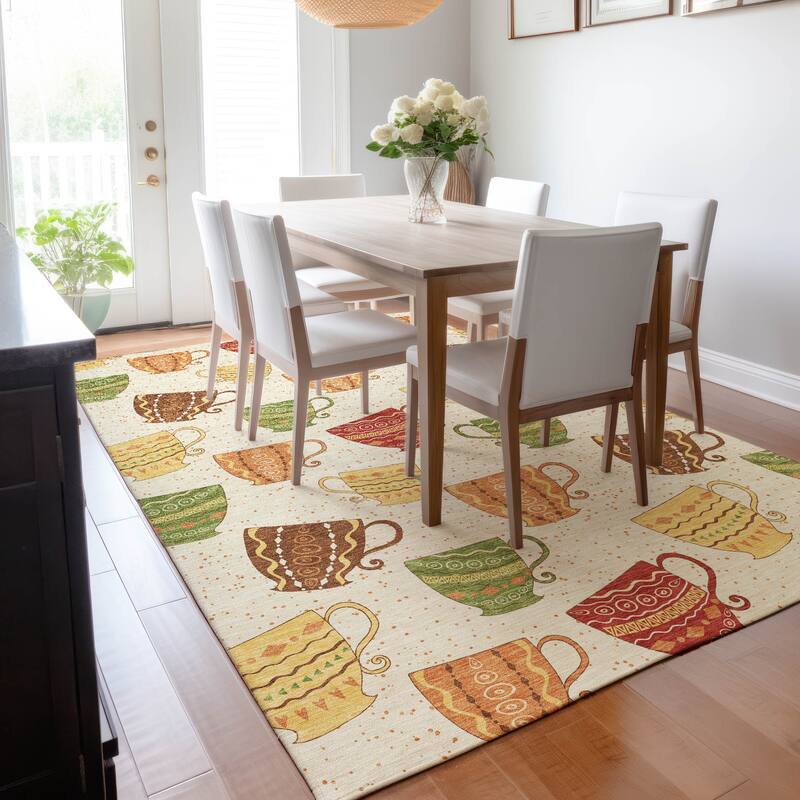 Premium Washable Super Soft Boho Mugs Mayfield Rug