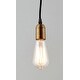 preview thumbnail 2 of 2, Early Electric 1-Light Pendant - black / antique brass