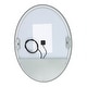 preview thumbnail 15 of 20, SAFAVIEH Nolan 32 x 2 Inch W x H Oval LED Aluminum Vanity Mirror