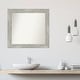 preview thumbnail 5 of 119, Dove Greywash Framed Non-Beveled Custom Wall Mirror, Bathroom Vanity Mirror