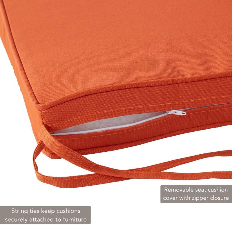 Greendale Home Fashions 18" Square Outdoor Chair Pad (Set of 2)