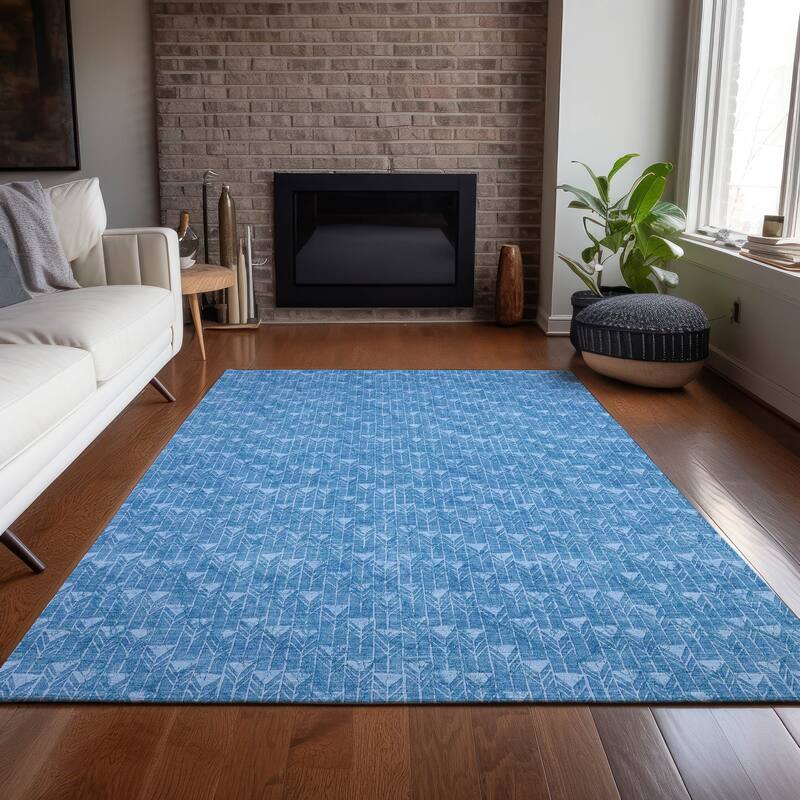 Cax Sleek Geometric Weather Resistant Versatile Elegance Outdoor Rug