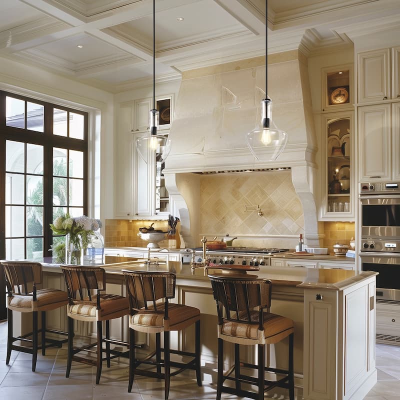 1-Light Farmhouse Matte Black Pendant with Clear Glass Shade