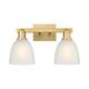Option Brushed Brass / White