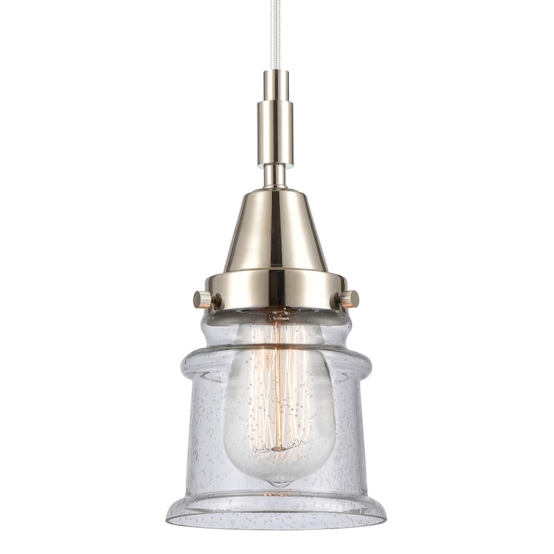 Innovations Lighting 447-1P-G184S Canton 5" Wide Mini Pendant with - Polished Nickel