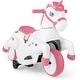 preview thumbnail 2 of 38, Costway 12V Kids Ride on Unicorn Toy with Training Wheels Music - See Details Pink - Kids