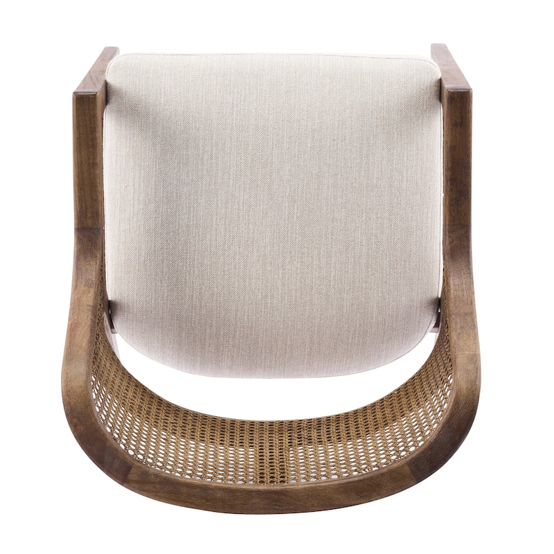 Christopher Knight Home - Mid-Century Extendable Dining Table Set with Upholstered Cane Back Dining Chairs