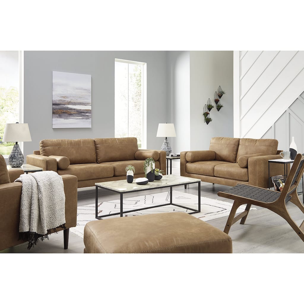 Signature Design by Ashley Telora Brown 4-Piece Upholstery Package - 85"W x 35"D x 35"H