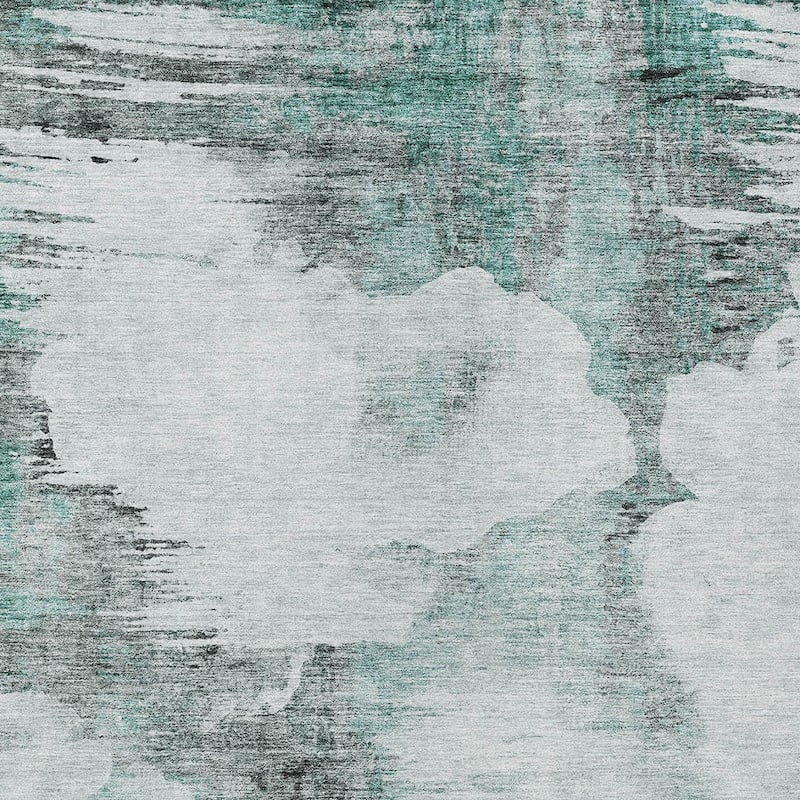 HomeRoots Abstract Transitional Rectangle Outdoor Rug