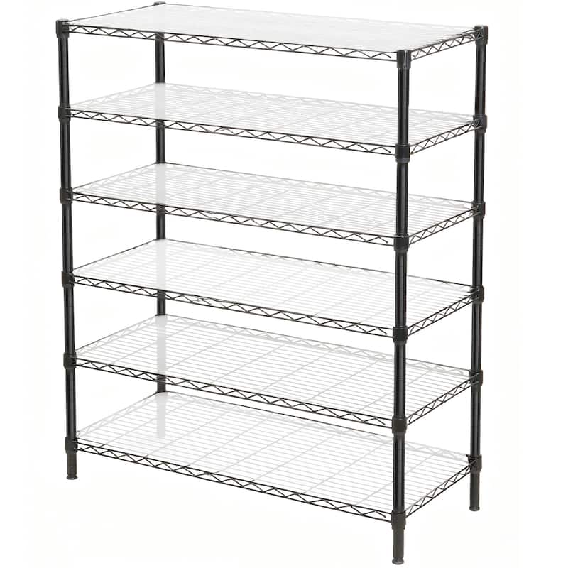 3 Tier Metal Shelf Wire Shelving Unit - Set of 2, 1050lbs Capacity Heavy Duty Adjustable Storage Rack with Shelf Liners