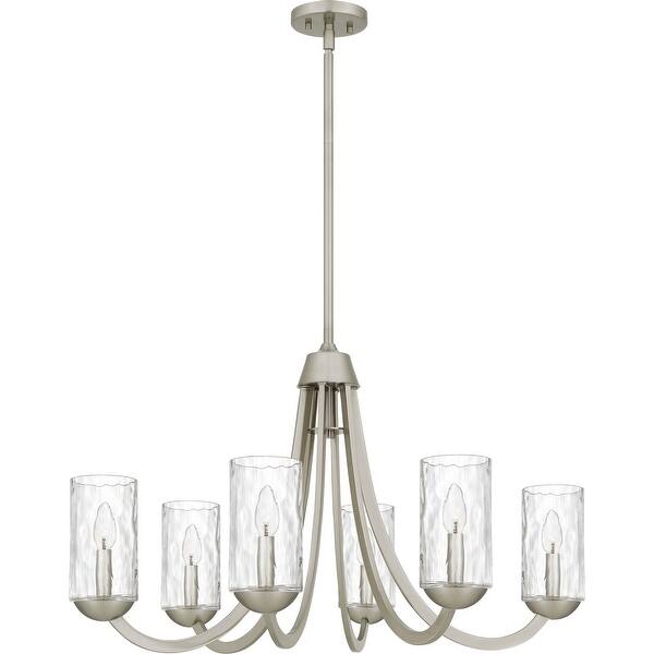 slide 2 of 7, Allard 6-Light Brushed Nickel Chandelier