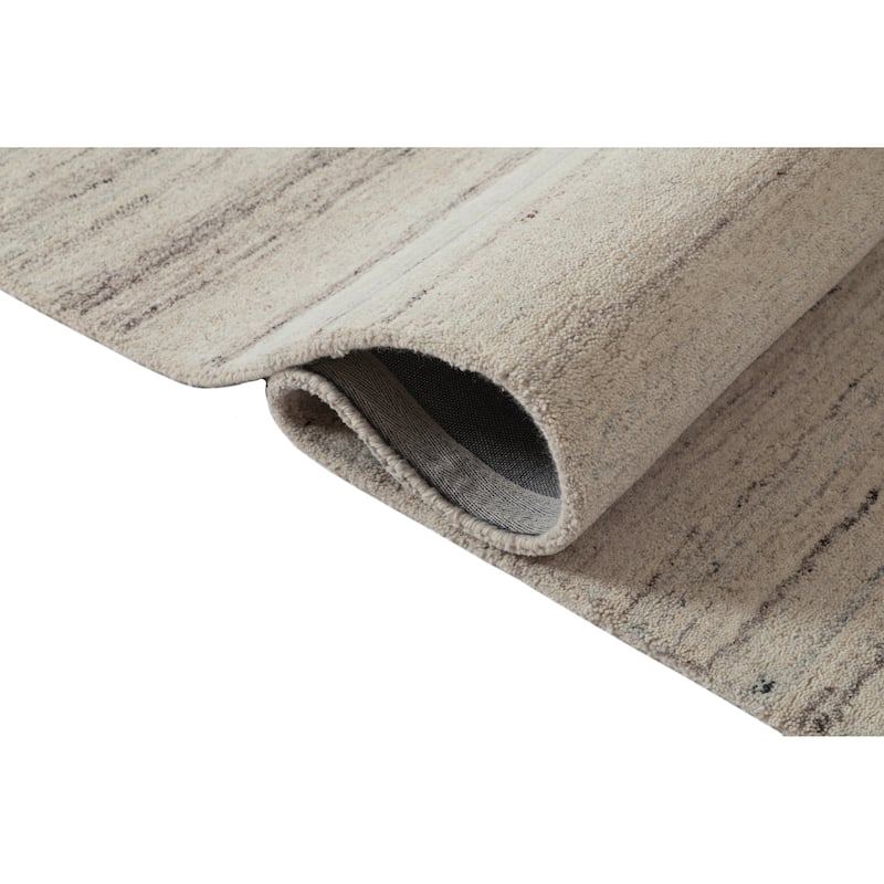 Terra by Obeetee Dusk Static Stripe Ivory Rug