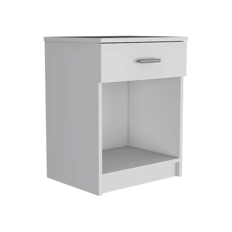 Nightstand 21"H,One Drawer,Low Shelf,Superior Top,for Bedroom,Closet,Entryway,College Dorm