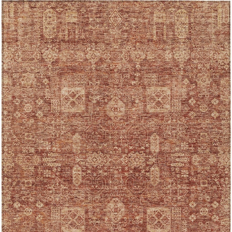 HomeRoots Oriental Transitional Rectangle Outdoor Rug