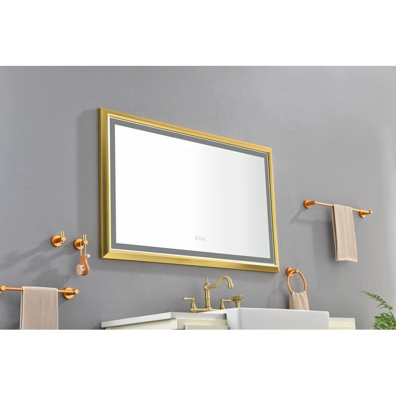 LED Bathroom Mirror with Aluminum Frame