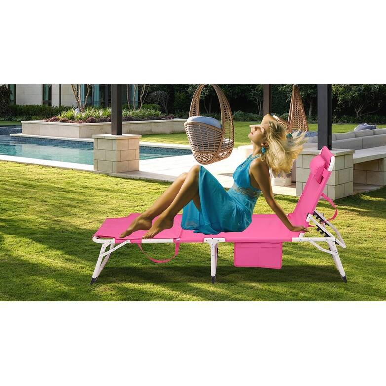 3-in-1 Heavy Duty Tanning Chair with Face Hole