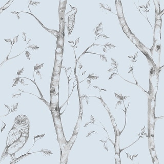 Blue Woods Peel & Stick Wallpaper - 216in x 20.5in x 0.025in