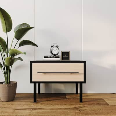 CraftPorch Transitional 1-Drawer Wooden Nightstand