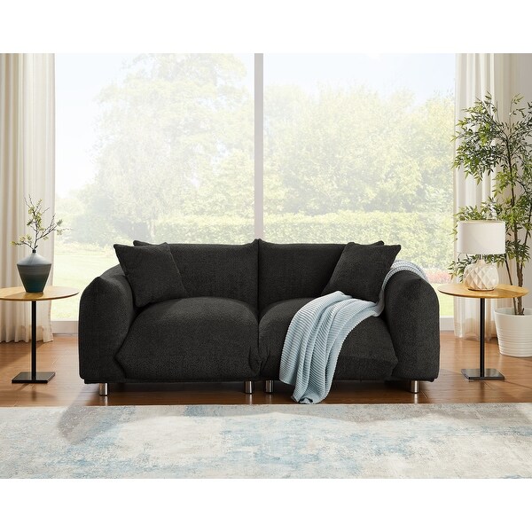 78.2nch Wide Boucle Sofa, Scandinavian-style Couch, Loveseat 78.2nch Wide Boucle Sofa, Scandinavian-style Couch, Loveseat