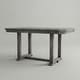 preview thumbnail 3 of 4, Furniture of America Bura Grey Diamond Wood Top 60-inch Dining Table