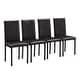 preview thumbnail 9 of 14, Darcy Faux Marble Top Black Metal 5-piece Casual Dining Set by iNSPIRE Q Bold