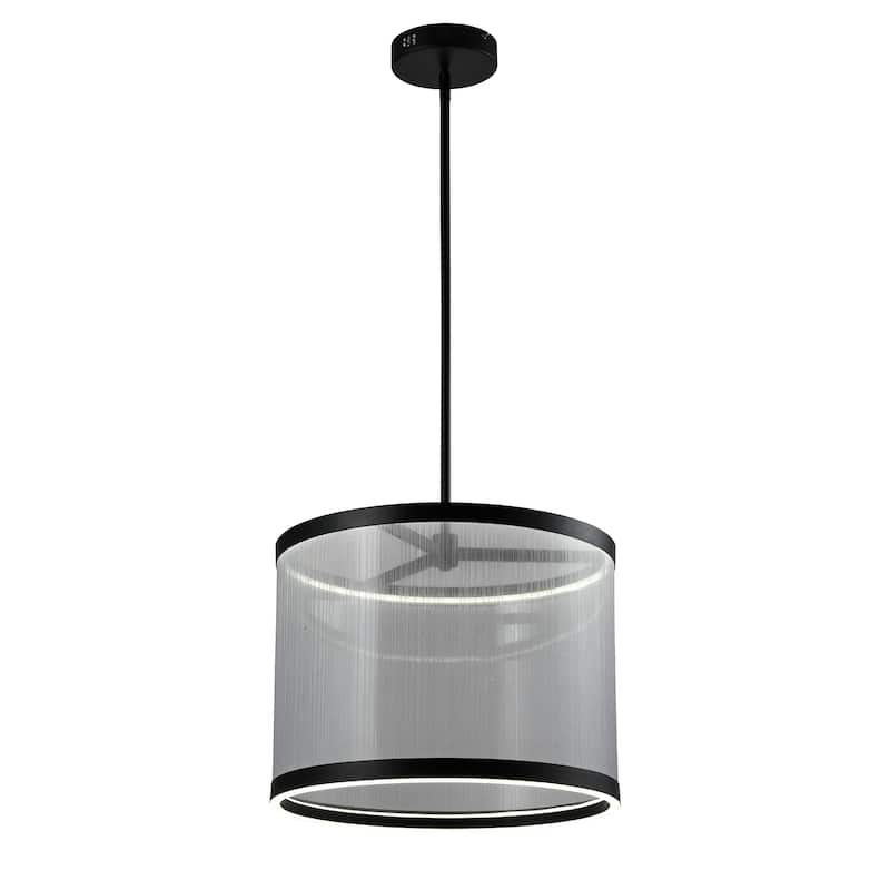 Artcraft Cora Integrated LED Pendant - Black Finish