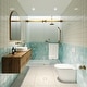 preview thumbnail 30 of 33, Polaris 60 in. x 78 in. Fully Frameless Glass Sliding Bypass Shower Doors with Square Hardware