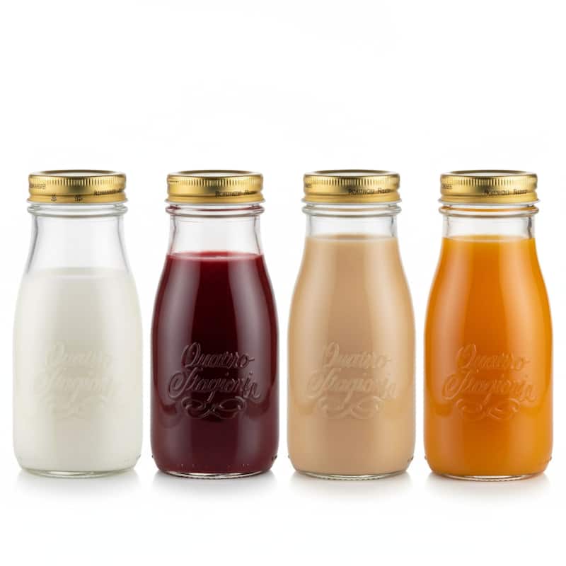 Bormioli Rocco Quattro Stagioni Bottle, 6.75 Oz. (Set of 4) - 13.5 Oz.