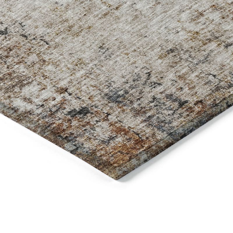 HomeRoots Abstract Transitional Rectangle Outdoor Rug
