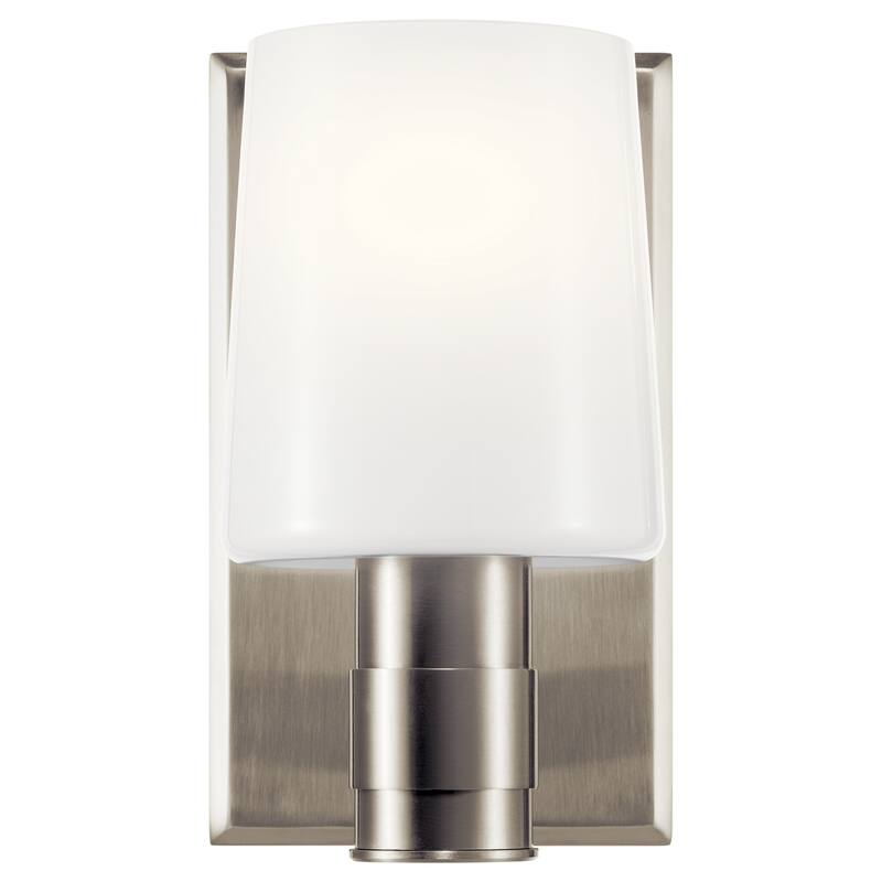Adani 1-Light Wall Sconce with Opal Glass Shade