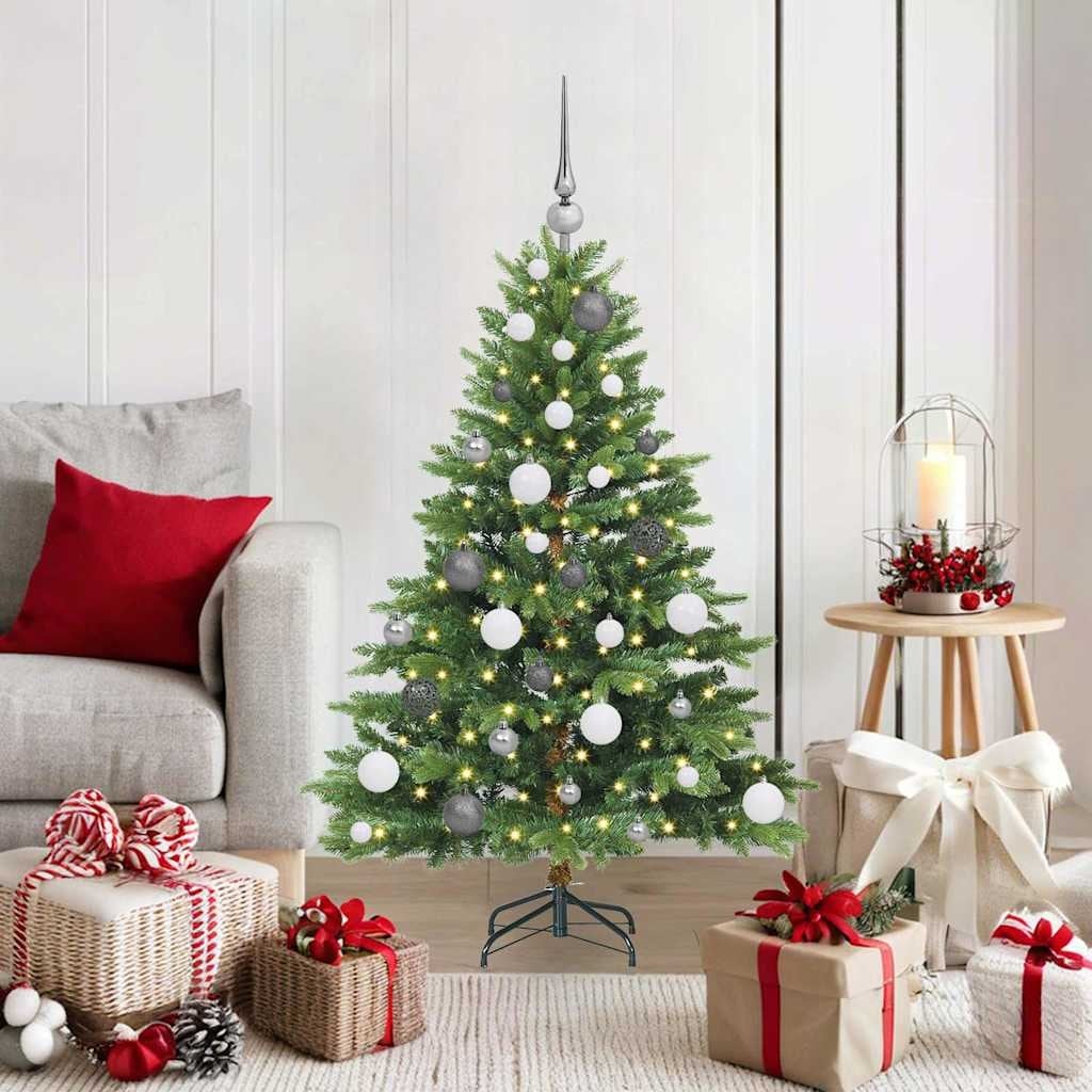 vidaXL Artificial Christmas Tree with Stand PE and PVC Decor Modern Ornament