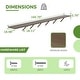 preview thumbnail 12 of 39, VEIKOUS Wooden Greenhouse Shelves, Heavy-Duty Storage Shelving for Wooden Greenhouses, 5 Available Sizes