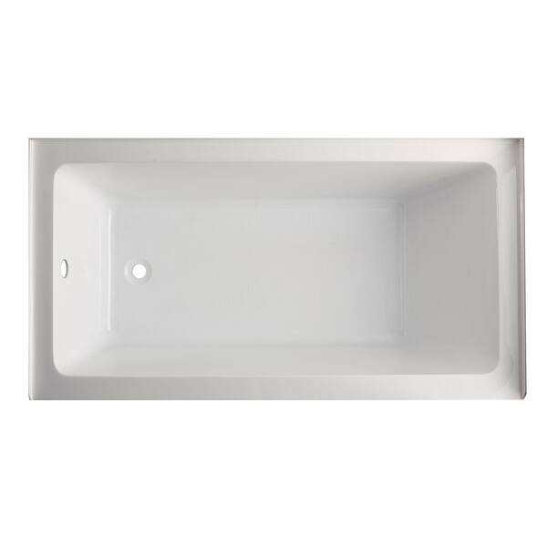 Sgnature Hardware Stka 60" X 30" Three Wall Alcove Acrylc Soakng