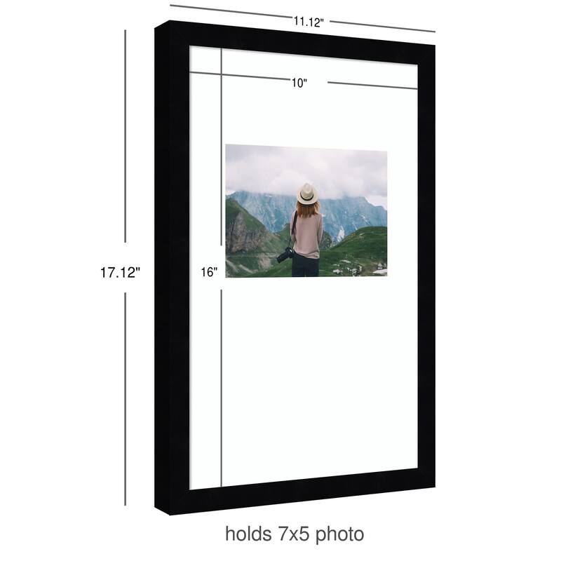 Kate and Laurel Svelte Noir Black Photo Frame