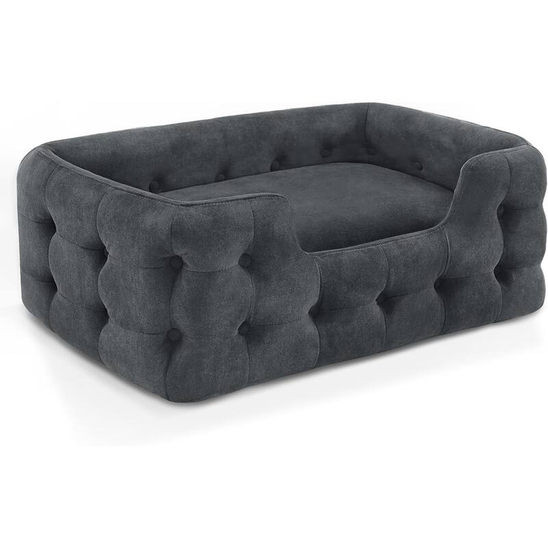 MCombo Dog Sofa Bed with Washable Cushion Cover for Small Medium Dogs, Fabric 0553 - 33.6" x 21.7"