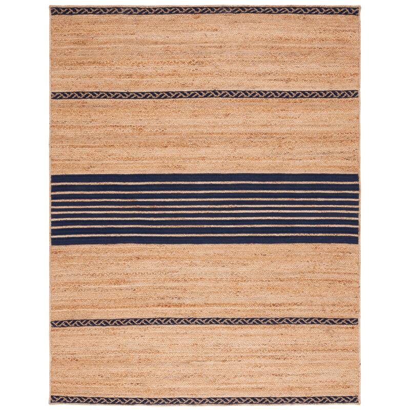 SAFAVIEH Handmade Natural Fiber Hanane Zwantje Stripe Jute Rug