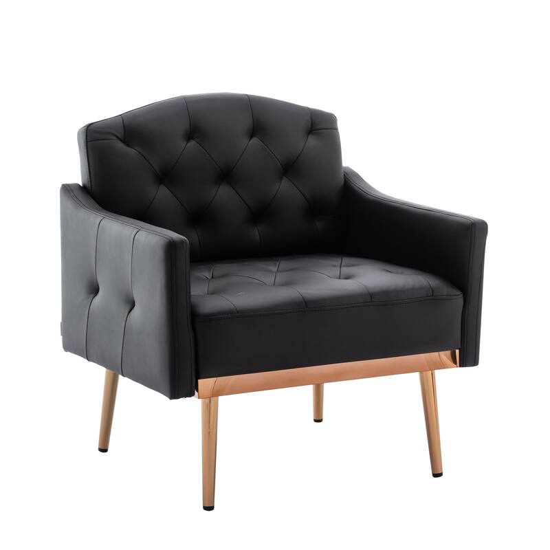 Tufted Decorative Fabric Armchair
